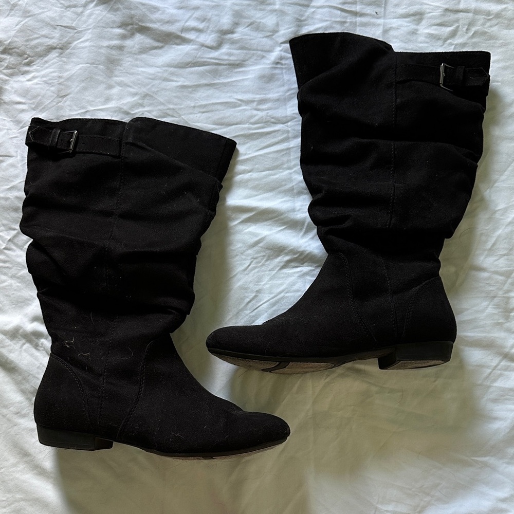 Lower East Side Black Slouchy Boots